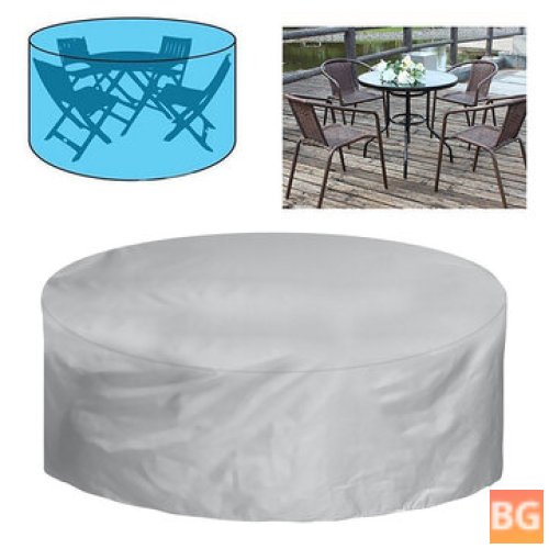 210D Oxford Furniture Cover - Round Protective Cover Tarpaulin Sun Cover