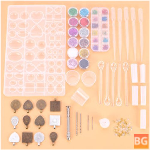 Epoxy Resin Casting Molds - Jewelry Pendant Craft Making Silicone Mould Kits