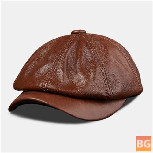 Cowhide Hat - Newsboy - Hat - Beret - Flat - Hat