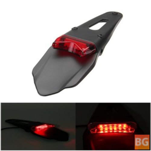 Red Tail Light for Motorcycles - 12V