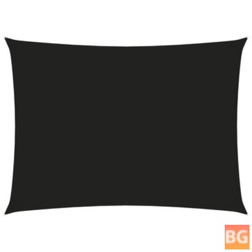 Rectangular Black Oxford Fabric Sunshade 2x3.5m
