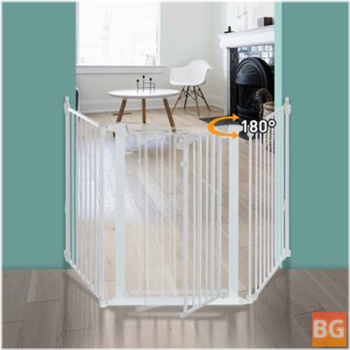 Kingso Baby Gate with Swing Door for Doorway Stairs