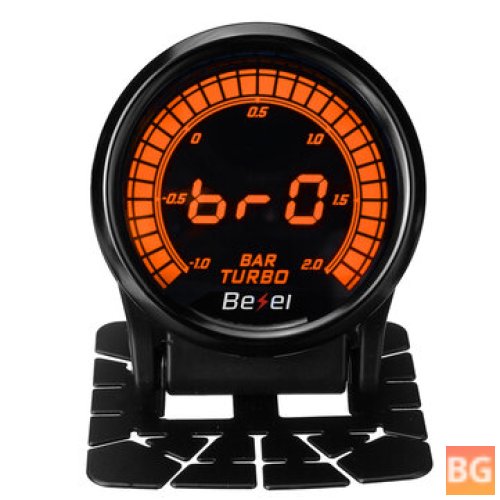 2 BAR Car Turbo Boost Gauge Meter - Digital LED Display