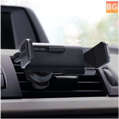 Car Phone Holder with Metal Elasticity and Air Vent - for 4.7-6.8 Inch Mobile Phones