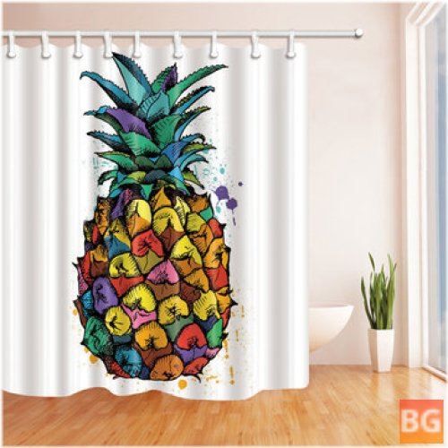 Decorative Shower Curtain with Waterproof Hooks - 180*180CM