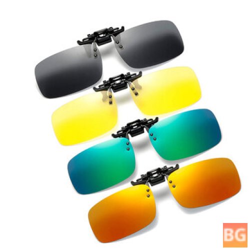 Polarized Clip-On Sunglasses for Driving and Cycling with Night Vision