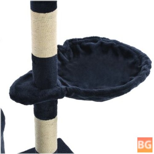 Blue Cat scratching post with 138 cm sisal scratching post