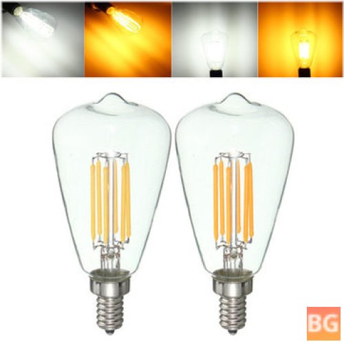 Pure White filament light bulb - E12 6W