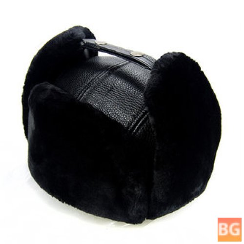 Faux Fur Ear Flap Ear Muff with Buckle and Pilot Cap