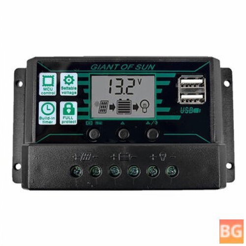 LCD Solar Controller with Dual USB and Current Control