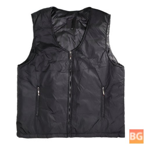 Electric Black Vest Waistcoat Cloth Thermal Warmer