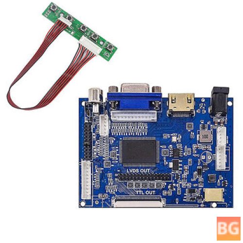 LCD Display TTL LVDS Controller Board HDMI VGA 2AV 50PIN for AT070TN90 92 94 TV Support Automatically VS-TY2662-V1 with 5-key Keyboard