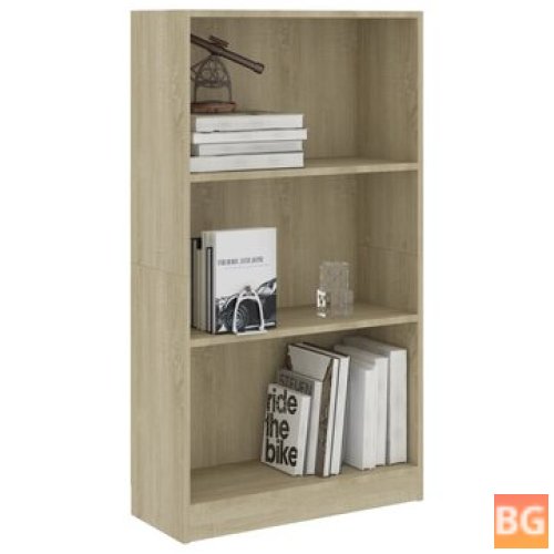 23.6"x9.4"x42.5" Book Cabinet - Sonoma Oak