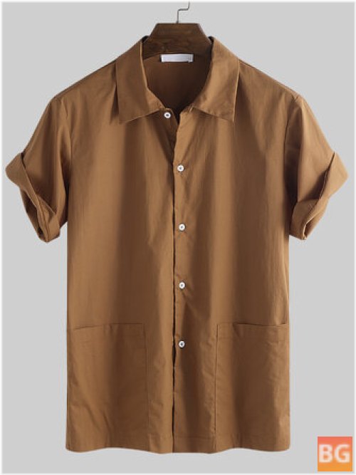 Short Sleeve Cotton Shirts for Men