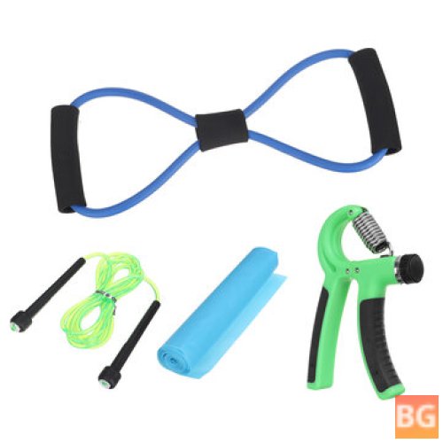 Resistance Band for Yoga - Rope Skipping Hand Gripper Exercise Kit