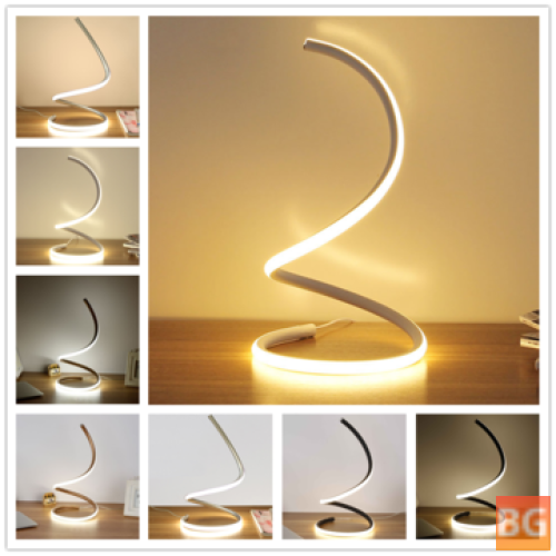 Warm White Desk Lamp with LED Lamp - Curved