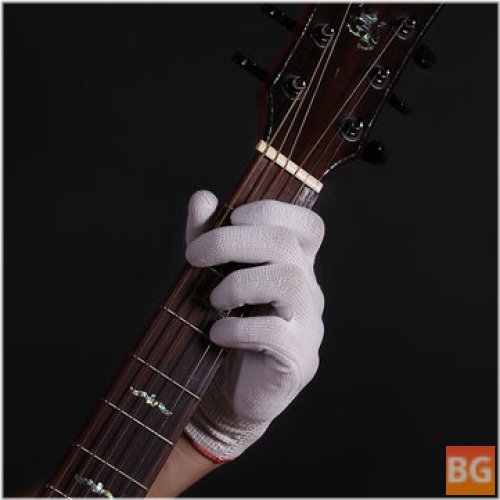 Thin White Guitar Gloves