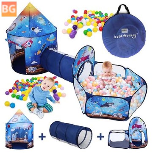 Ocean Play Tent with Ball Pool & Tunnel