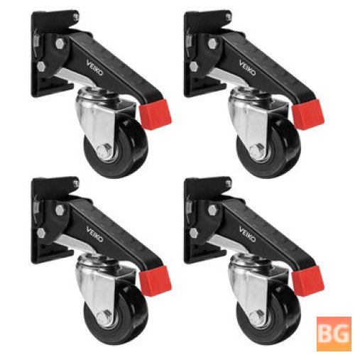 4PCS Quick Change Workbench Casters - Heavy Duty Retractable Workbench Casters Wheels at 660Lbs