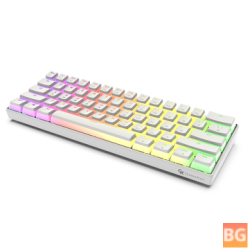 GAMAKAY MK61 Wired Mechanical Keyboard - Gateron Optical Switch - 61 Keys -Hot Swappable Gaming Keyboard New Version