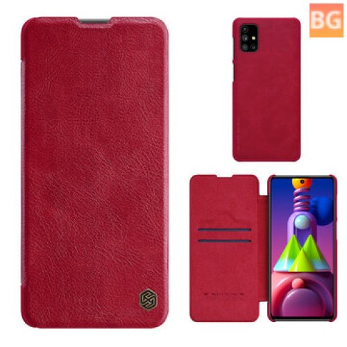 Samsung Galaxy M51 Protective Case with Bumper and Card Slot