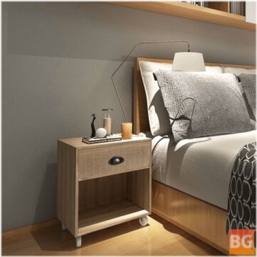 2-Piece Solid Wood Bedside Tables