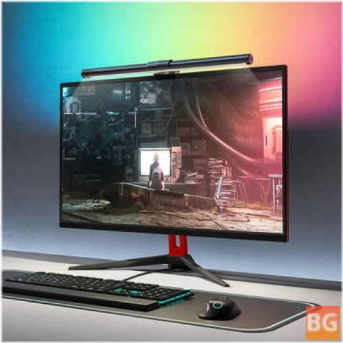 BlitzWolf® BW-CML2 RGB Gaming Monitor Light Bar - Dual Light Source 300-1000Lux Adjustable Cool/Mix/Warm Light Color Temperature Eye Protection Anti-Glare USB e-Reading Light Touch Control