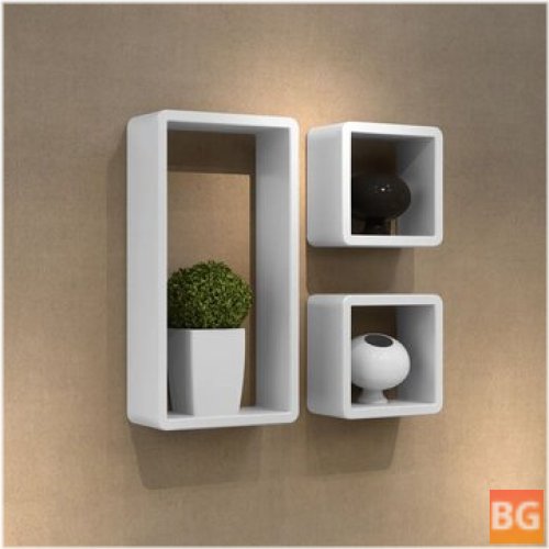 Shelf Cube-shaped 3-piece
