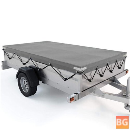 Waterproof Trailer Cover with Rubber Belt - 208x114x13cm