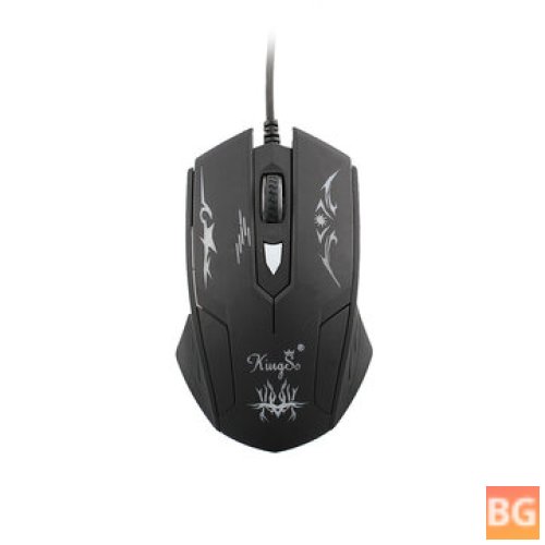 Wired Mouse 2400DPI 6 Buttons LED USB - For Home Office