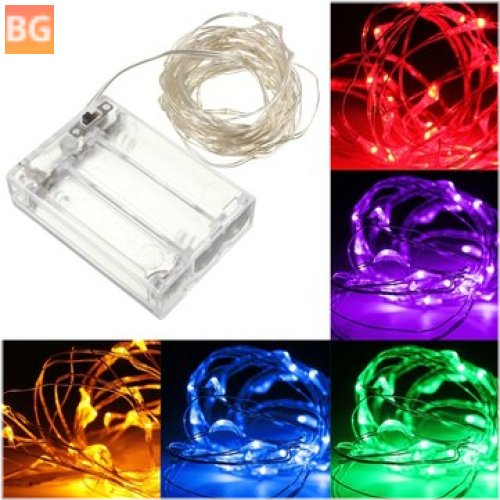 100 LED Silver Wire Fairy String Light