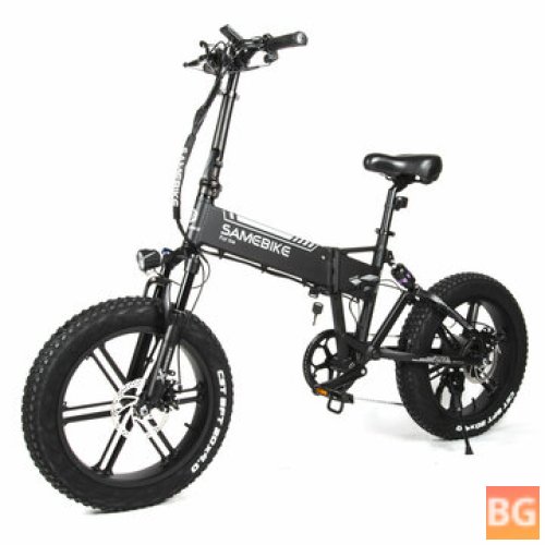 SAMEBIKE XWLX09 10Ah 48V 500W 20 Inches Moped Electric Bike - Smart Folding Bike 80-90km Mileage Max Load 150-180kg