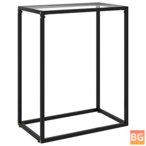 Console Table with Transparent Glass