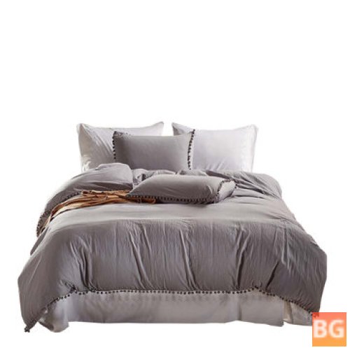 Queen and King Duvet Cover - with Washed Fabric