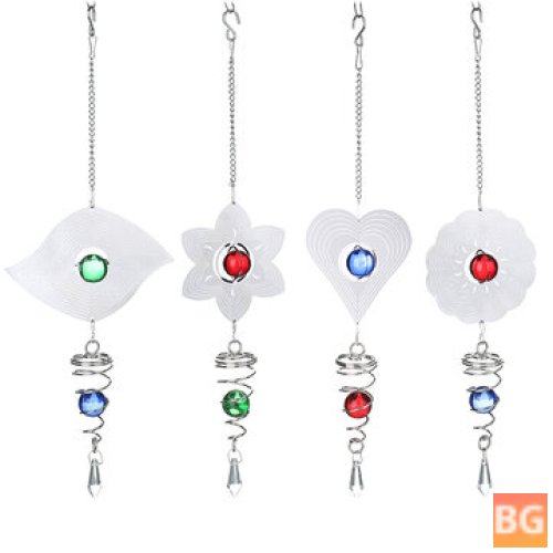 Hanging Wind Chime with Glass Ball Center Decorations