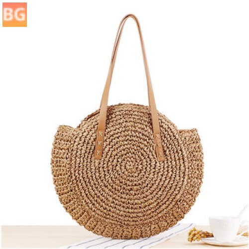 Beach Bag for Women - Round Straw Bag
