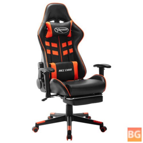 Gaming Chair with Footrest and Artificial Leather