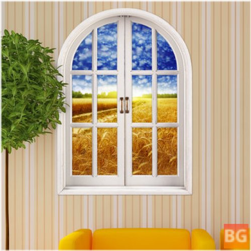 3D Wall Decals - cornfield view