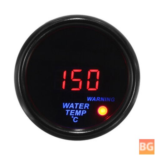 Water Temperature Gauge for Digital LED Display - Black Face Sensor
