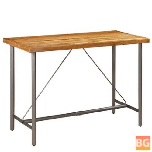 Recycled Teak Wood Bar Table (150x70x106 cm)