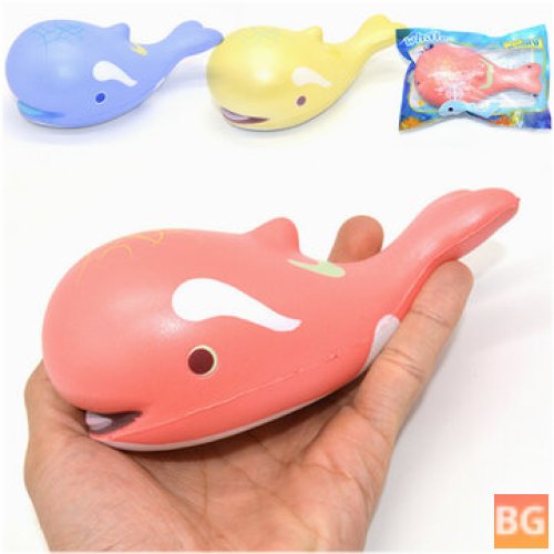 Squishy Whale Licensed - Slow Rising - Original Packaging - Animals - Soft Collection - Gift Decor Toy