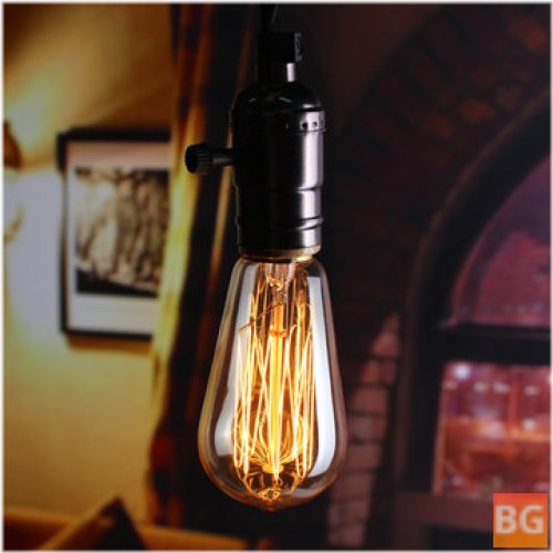E27 60W Edison Bulb - Antique Filament Lamp - Retro Vintage Light - 220V/110V