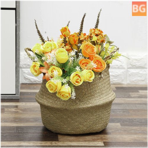 Handmade Seagrass Folding Basket