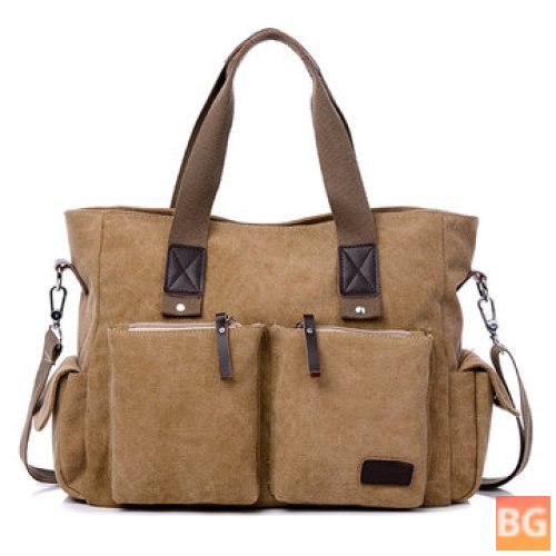 Canvas Outdoor Bag with Multifunctional Slot for Wallet, Phone, and More