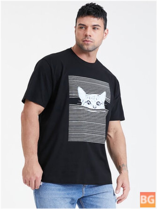 Short Sleeve T-Shirt with Stripes
