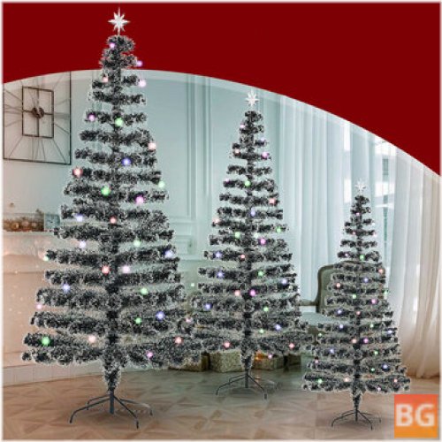 Christmas Tree Holder Base with Artificial Plastic Trees