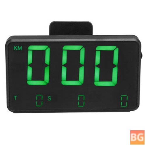 GPS Speedometer with Head-Up Display, Overspeed, Altitude, Time, and Warning Alarm