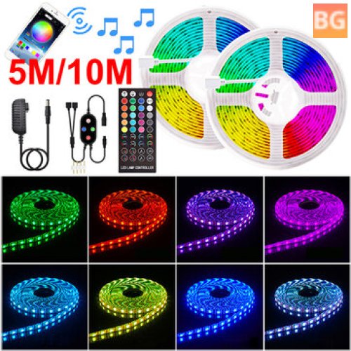 5/10m RGB Strip Lights with Bluetooth APP - 5050 Colors