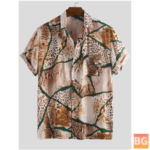 Short Sleeve Leopard Print T-Shirts