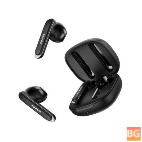AWEI T66 Wireless Earbuds with Dual Mic, Noise Cancelling, and Waterproof Design